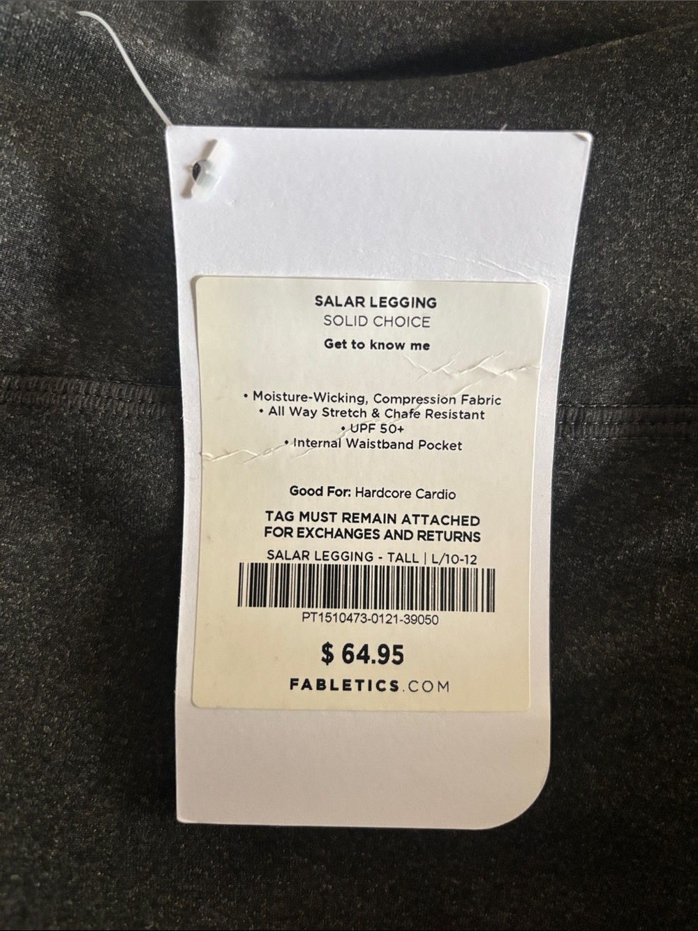 Fabletics Salar Legging - Charcoal